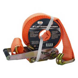 2" x 27' Ratchet Tie Down w/ J Hook