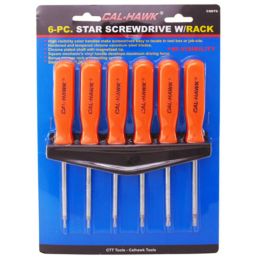 6-pc. Torx Screwdriver Set w/Rack