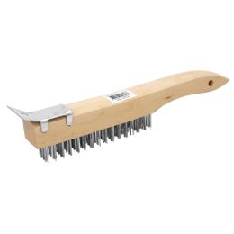 Long Handle Shoe Wire Brush w/ Scraper